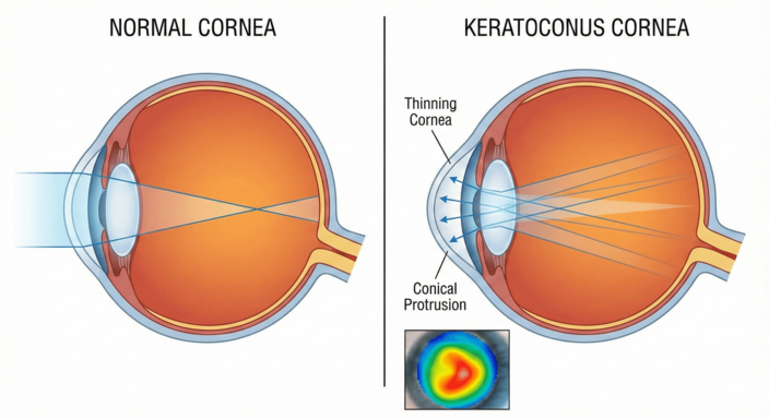 Ceratocone: Sintomas, Diagnóstico e Tratamentos modernos.